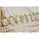 79028-006 Satin Brass 28 Light Chandelier with Crystal