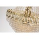 79029-006 Satin Brass 11 Light Chandelier with Crystal