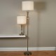 20887-006 Linen Shade & Antique Brass Table Lamp