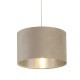 71900-006 - Shade Only - Taupe Velvet Shade with Silver Inner Ø 28 cm