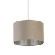 71900-006 - Shade Only - Taupe Velvet Shade with Silver Inner Ø 28 cm