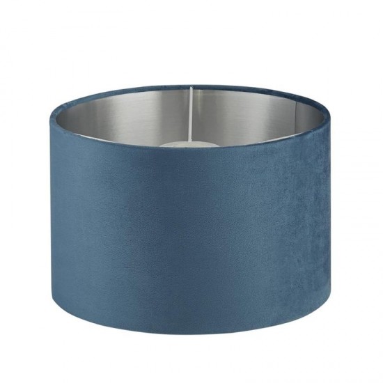 71901-006 - Shade Only - Teal Velvet Shade with Silver Inner Ø 28 cm