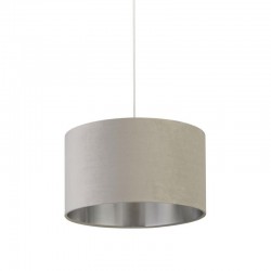 71902-006 - Shade Only - Light Grey Velvet Shade with Silver Inner Ø 38 cm