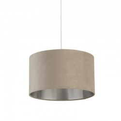 71904-006 - Shade Only - Taupe Velvet Shade with Silver Inner Ø 38 cm