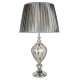 21065-006 Clear Glass Table Lamp with Grey Shade 21065-006 Clear Glass Table Lamp with Grey Shade