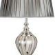 21065-006 Clear Glass Table Lamp with Grey Shade 21065-006 Clear Glass Table Lamp with Grey Shade