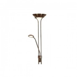 21126-006 Antique Brass Mother & Child LED Floor Lamp