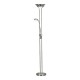 21129-006 Satin Silver Mother & Child LED Floor Lamp
