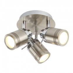 21194-006 Bathroom Satin Silver 3 Spotlights 21194-006 Bathroom Satin Silver 3 Spotlights
