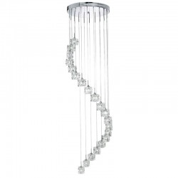 21200-006 Chrome 20 Light LED Cluster Pendant with Crystal 21200-006 Chrome 20 Light LED Cluster Pendant with Crystal