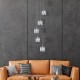 21202-006 Chrome 5 Light LED Cluster Pendant with Crystal