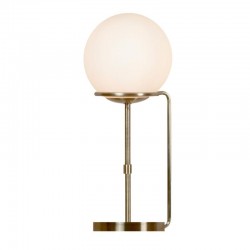 21241-006 Antique Brass Table Lamp with White Glass 21241-006 Antique Brass Table Lamp with White Glass