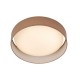 21298-006 LED Brown Fabric & White Small Flush 21298-006 LED Brown Fabric & White Small Flush
