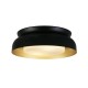75527-006 Black & Gold Flush with White Diffuser