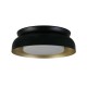 75527-006 Black & Gold Flush with White Diffuser