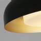 75527-006 Black & Gold Flush with White Diffuser