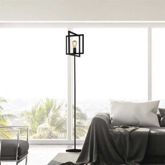 71916-006 Matt Black Floor Lamp