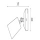79044-006 Gold USB Rechargeable LED Wall Lamp
