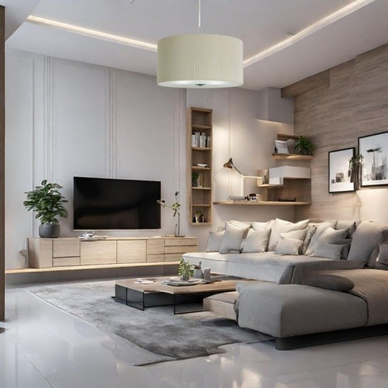 8570-006 Cream 3 Light Pendant with Frosted Glass Diffuser