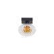 79052-006 Black Wall Lamp with Clear & Amber Ribbed Glass