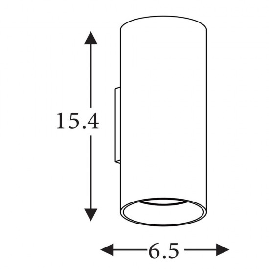 79058-006 White Up & Down Wall Lamp