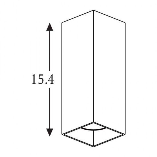79059-006 Black Up & Down Square Wall Lamp