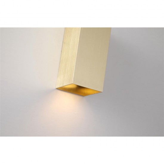 79060-006 Gold Up & Down Square Wall Lamp