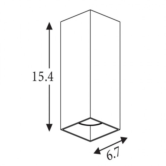 79062-006 White Up & Down Square Wall Lamp