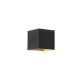 79063-006 Black and Gold Up & Down Square Wall Lamp