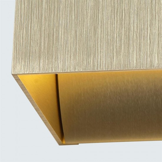79065-006 Gold Up & Down Square Wall Lamp
