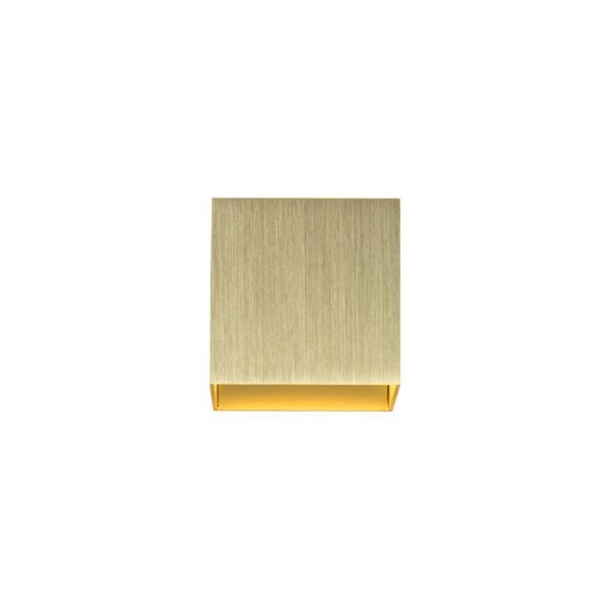 79065-006 Gold Up & Down Square Wall Lamp