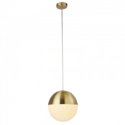 9618-006 Satin Brass Pendant with White Diffuser