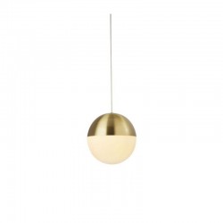 9618-006 Satin Brass Pendant with White Diffuser