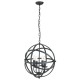 32882-006 Matt Black 4 Light Pendant