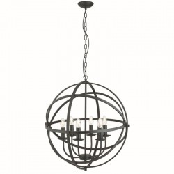 32884-006 Matt Black 6 Light Pendant 32884-006 Matt Black 6 Light Pendant