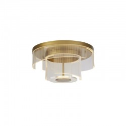 75414-006 Gold LED Flush with Clear Acrylic