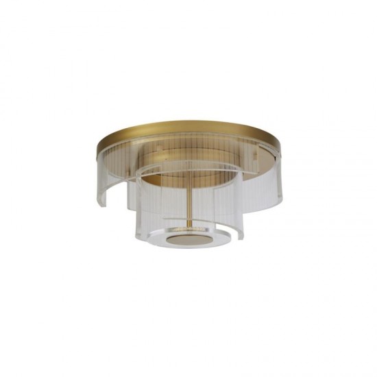 75414-006 Gold LED Flush with Clear Acrylic