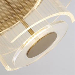 75414-006 Gold LED Flush with Clear Acrylic