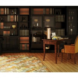 75399-006 Gold Mesh & Matt Black LED Table Lamp