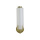 75422-006 Satin Brass LED Wall Lamp with Ribbed Glass