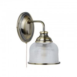 20996-006 Antique Brass Wall Lamp with Textured Glass 20996-006 Antique Brass Wall Lamp with Textured Glass