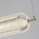 75460-006 Satin Brass LED over Island Fitting with Clear Acrylic Shade