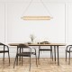 75460-006 Satin Brass LED over Island Fitting with Clear Acrylic Shade