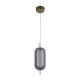 75458-006 Satin Brass LED Pendant with Clear Acrylic Shade