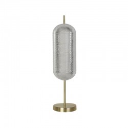 75459-006 Satin Brass LED Table Lamp with Clear Acrylic Shade