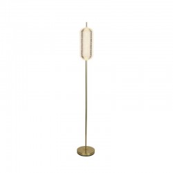 75457-006 Satin Brass LED Floor Lamp with Clear Acrylic Shade