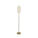 75457-006 Satin Brass LED Floor Lamp with Clear Acrylic Shade