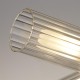 78918-006 Satin Brass 4 Light Flush with Ribbed Glass IP44