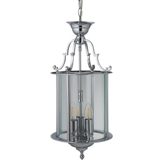 8673-006 Chrome 3 Light Lantern Pendant