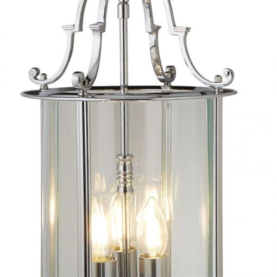 8673-006 Chrome 3 Light Lantern Pendant